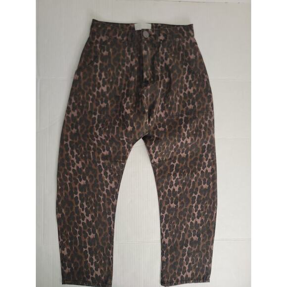 Free People One Teaspoon Printed Sinners Jeans Sz 26 Harem Barrel Leopard Print - Picture 4 of 15